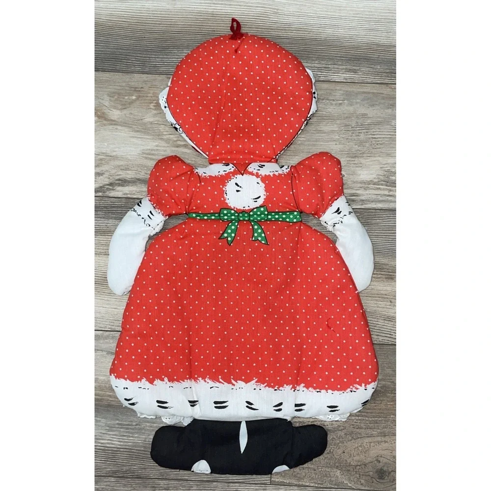 VTG Mrs Claus Fabric Wall Hanging Christmas Decor Plush‎ 1976 Springs Mills